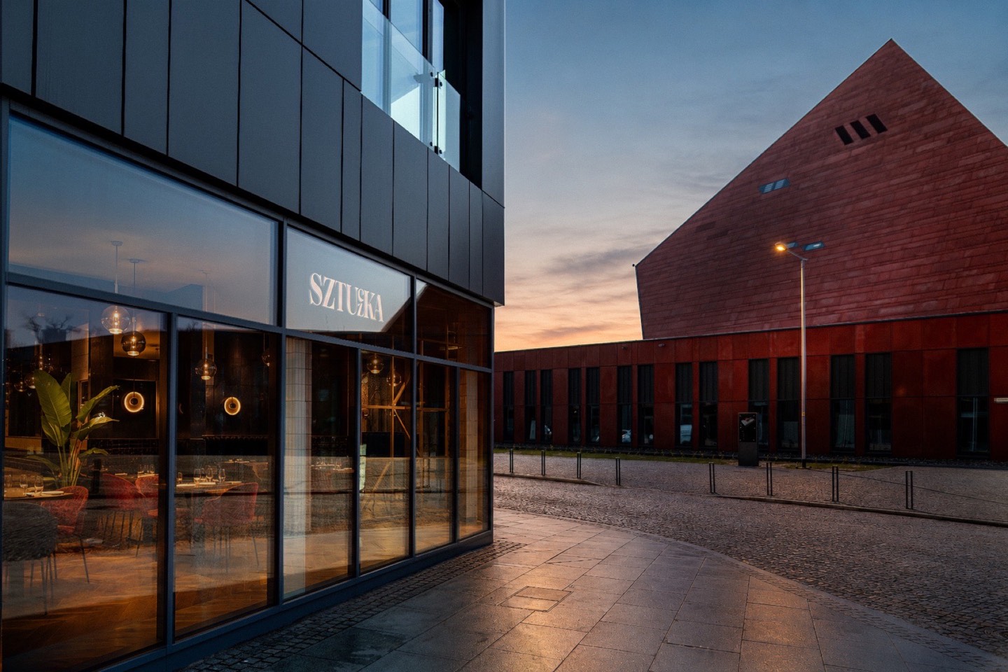 Restauracja Sztuczka od strony Motławy
